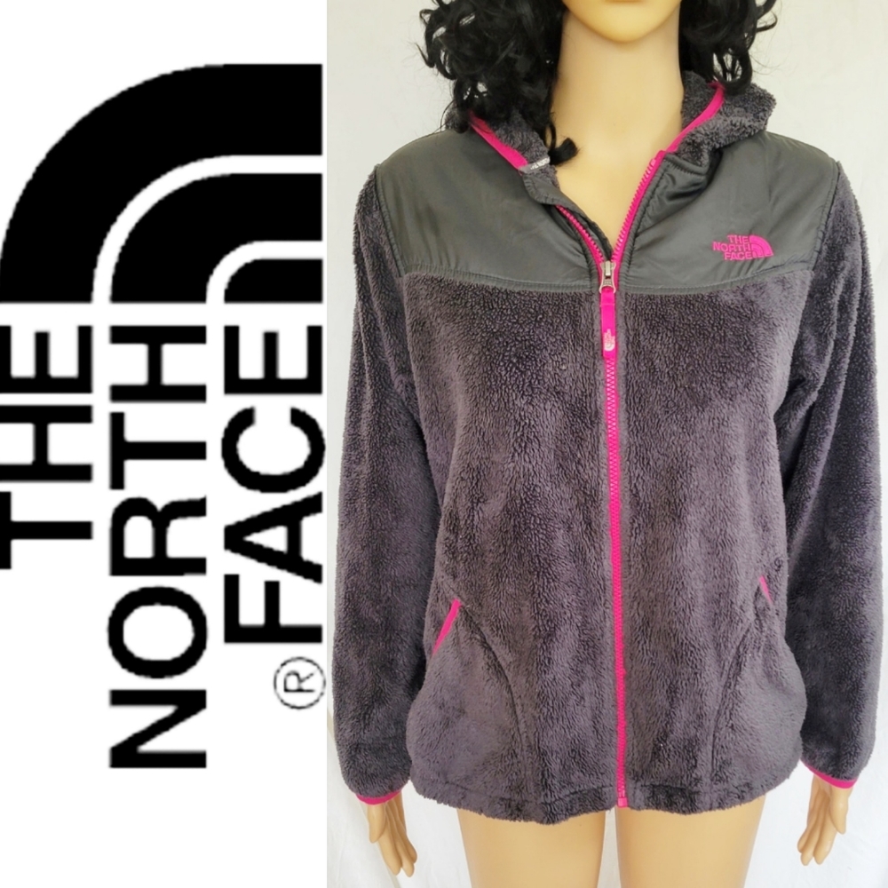 The Northface Girls Pink Grey Hoodie
